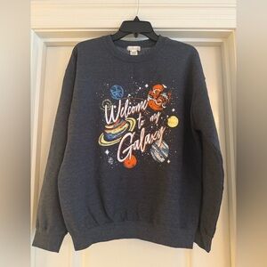 Altar'd State Welcome to my galaxy sweatshirt crew neck - gray - Medium